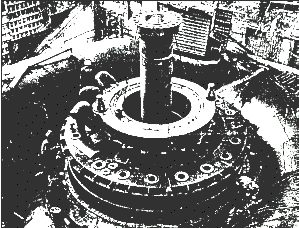 Монтаж первого гидроагрегата